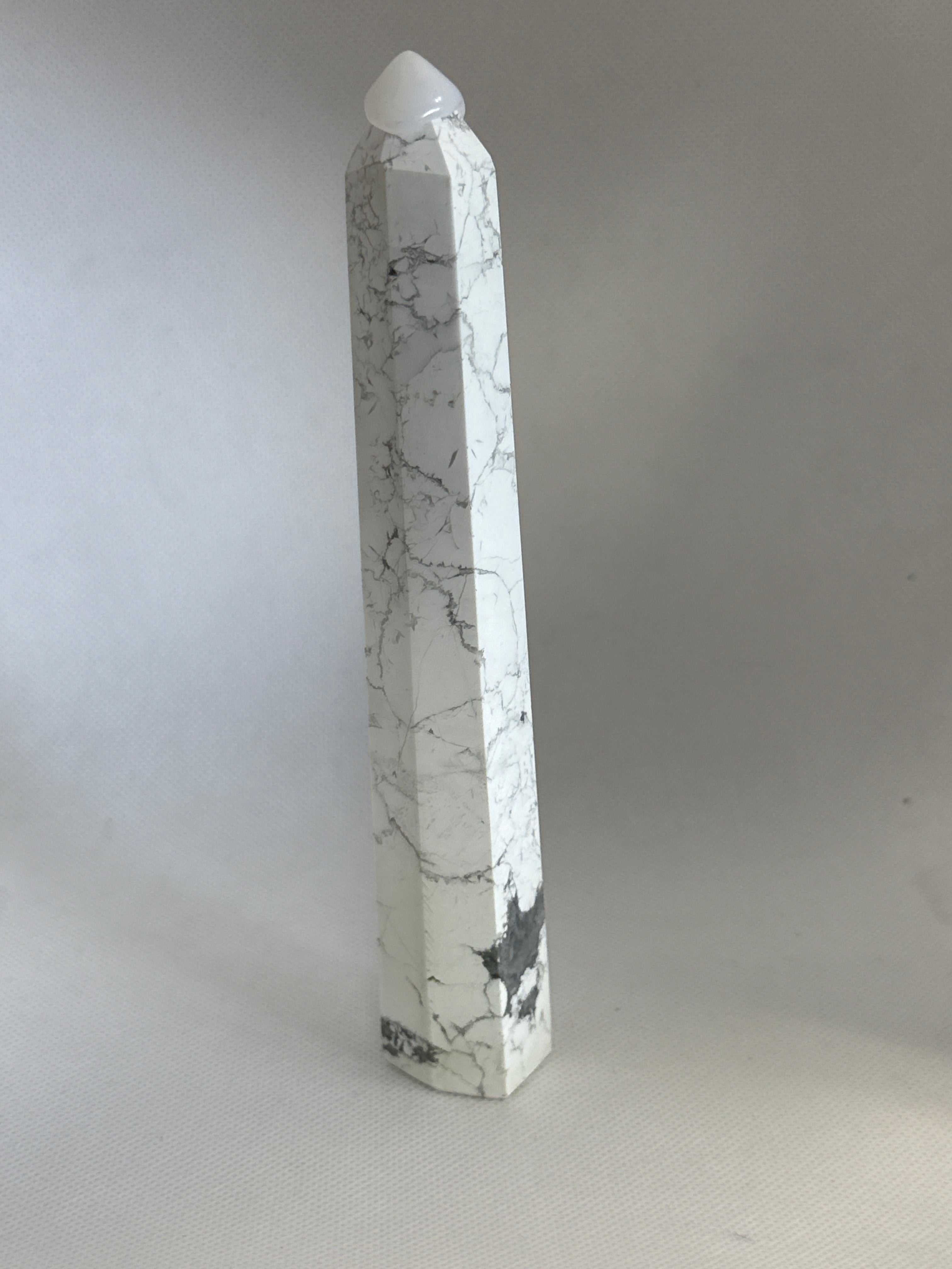 Howlite Crystal Tower