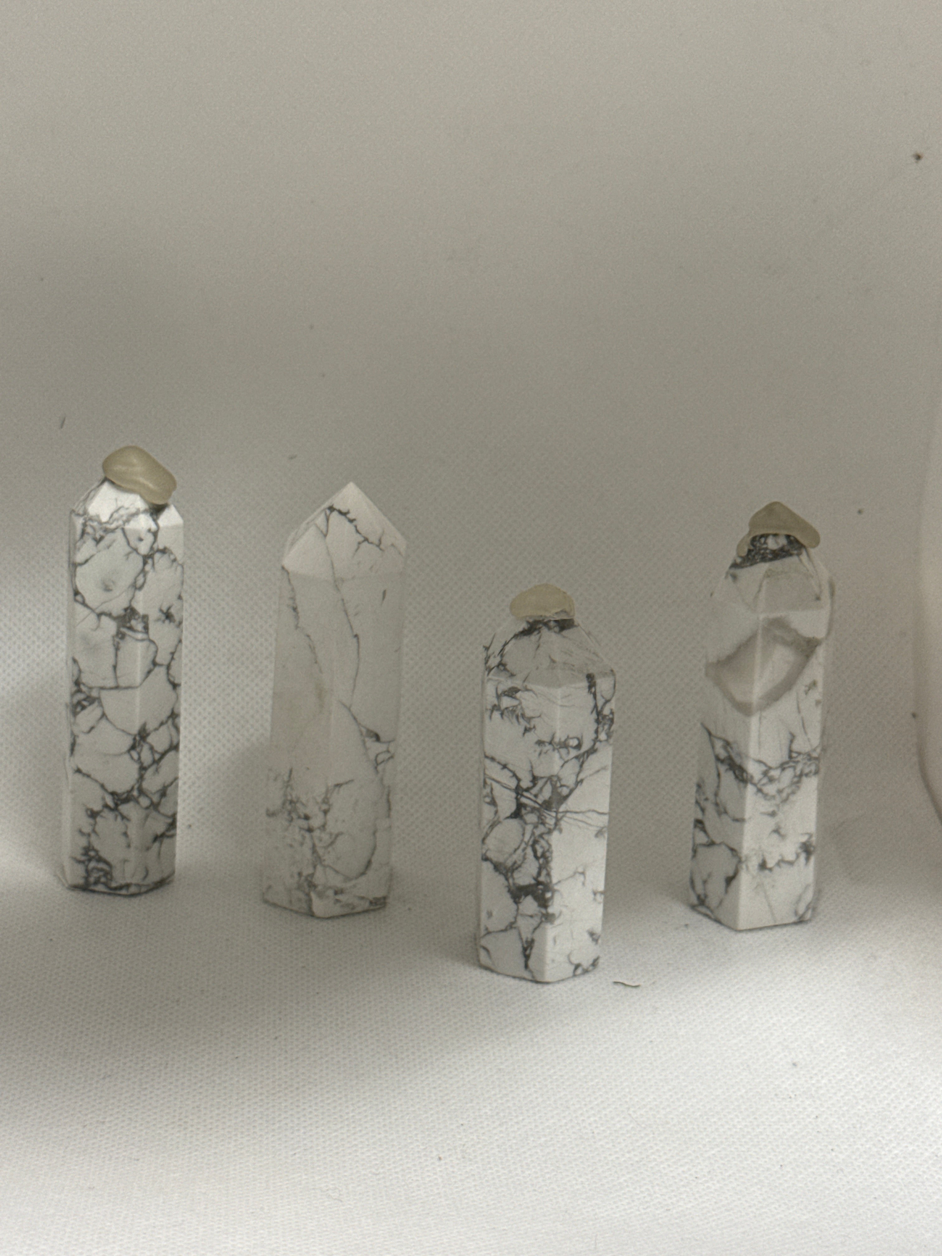Howlite Crystal Tower
