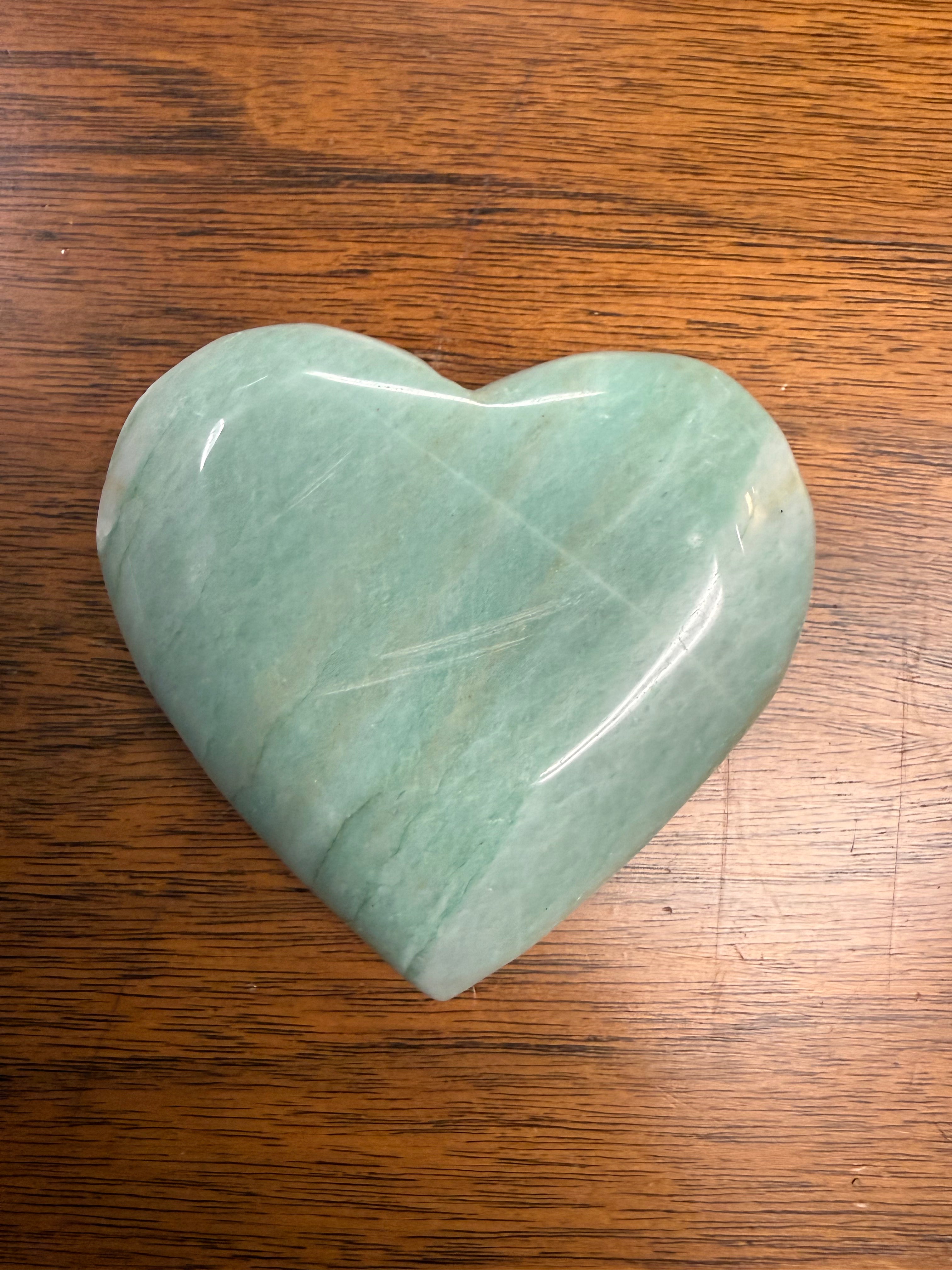 Amazonite Heart-Shaped Crystal