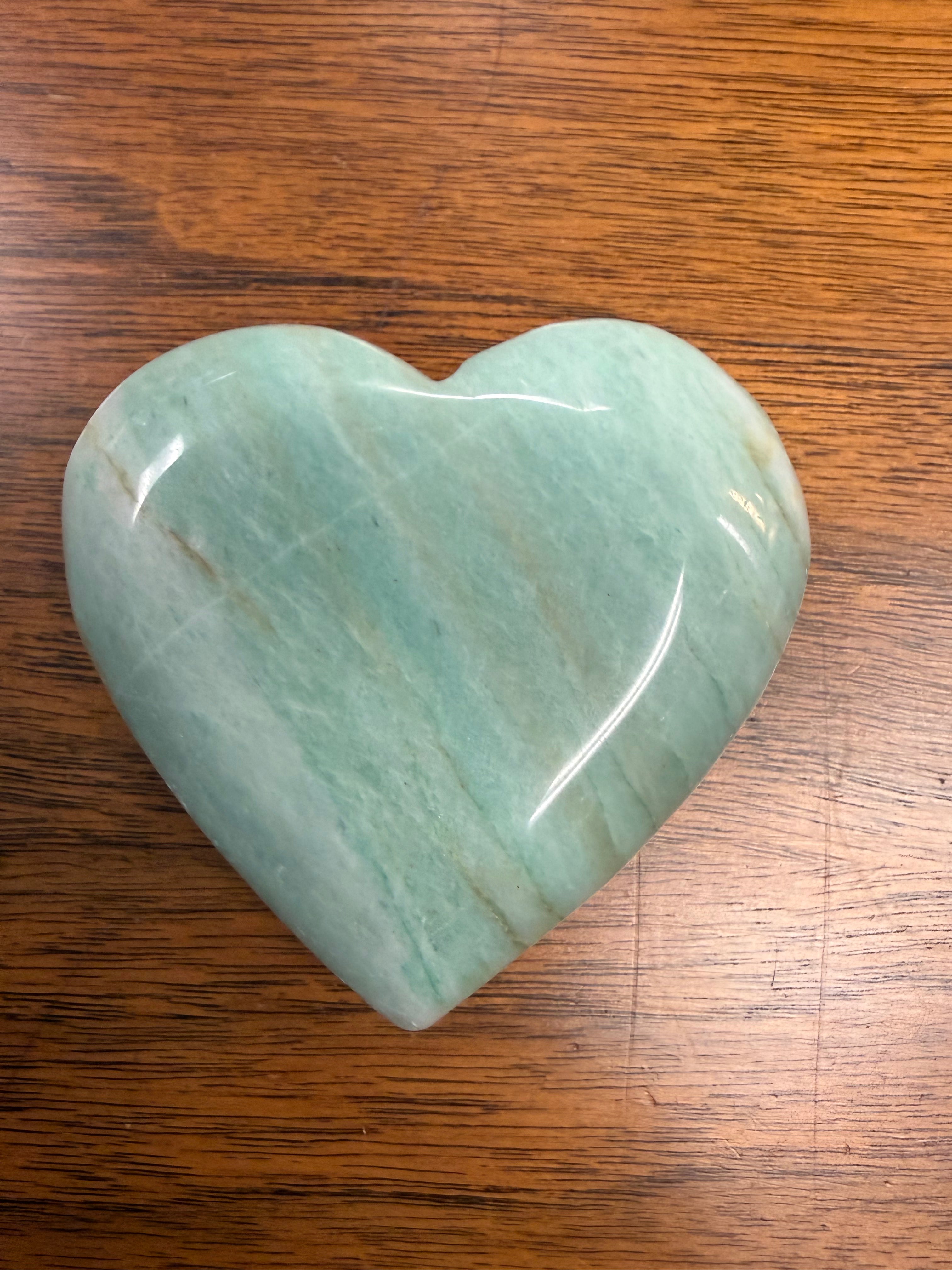 Amazonite Heart-Shaped Crystal