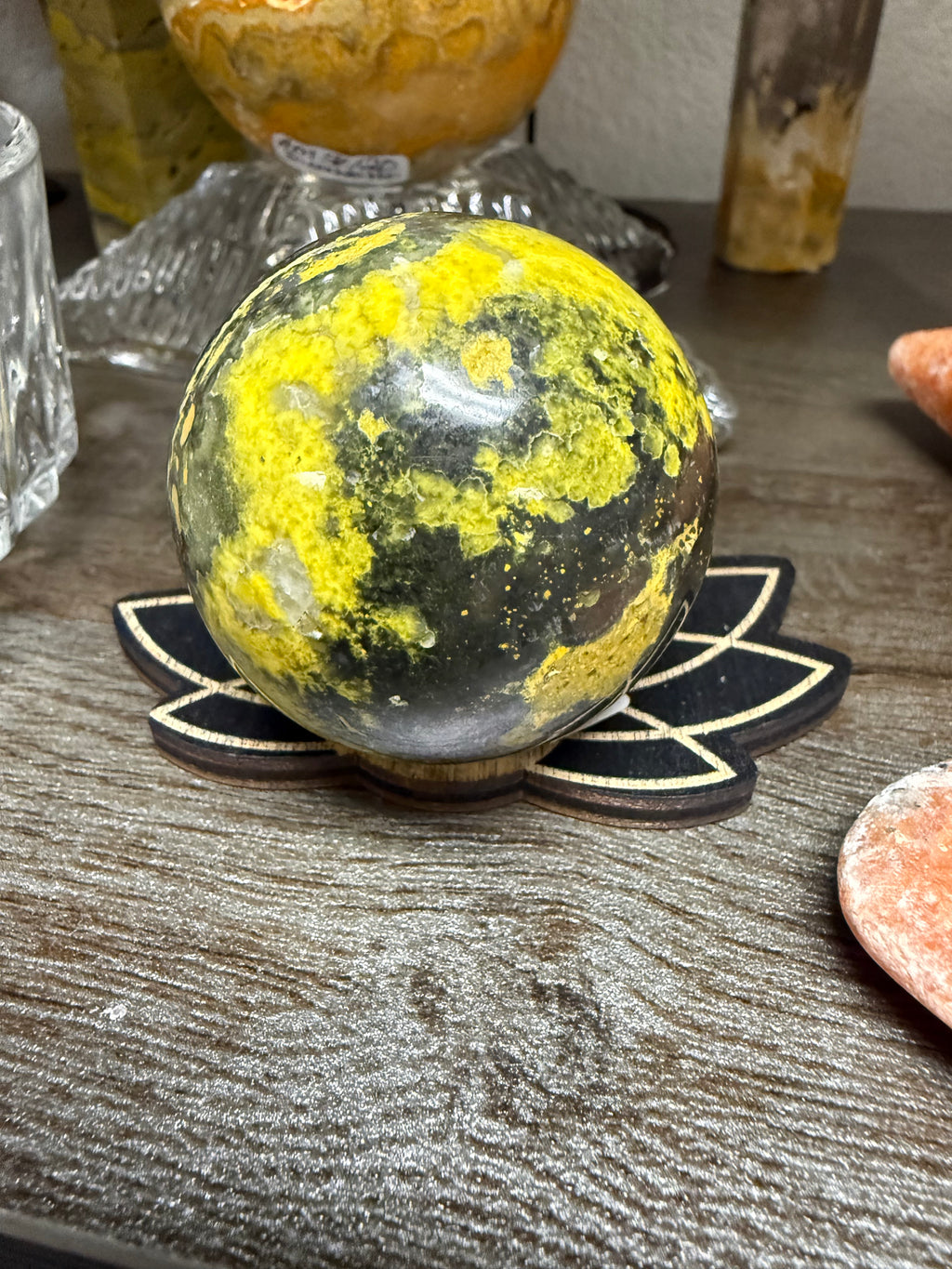 Bumblebee Jasper Crystal Sphere