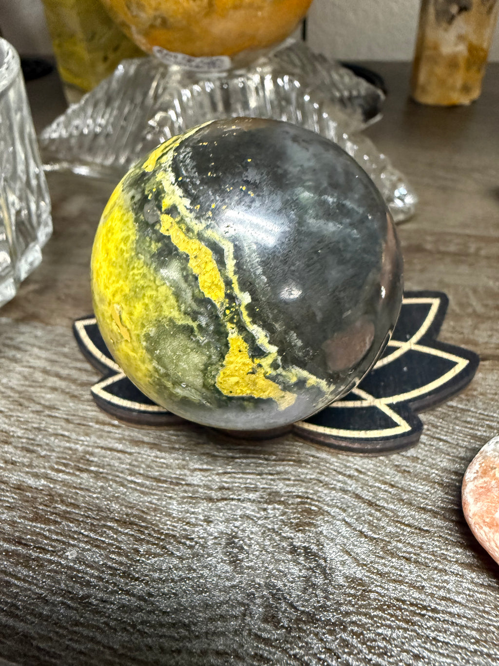 Bumblebee Jasper Crystal Sphere