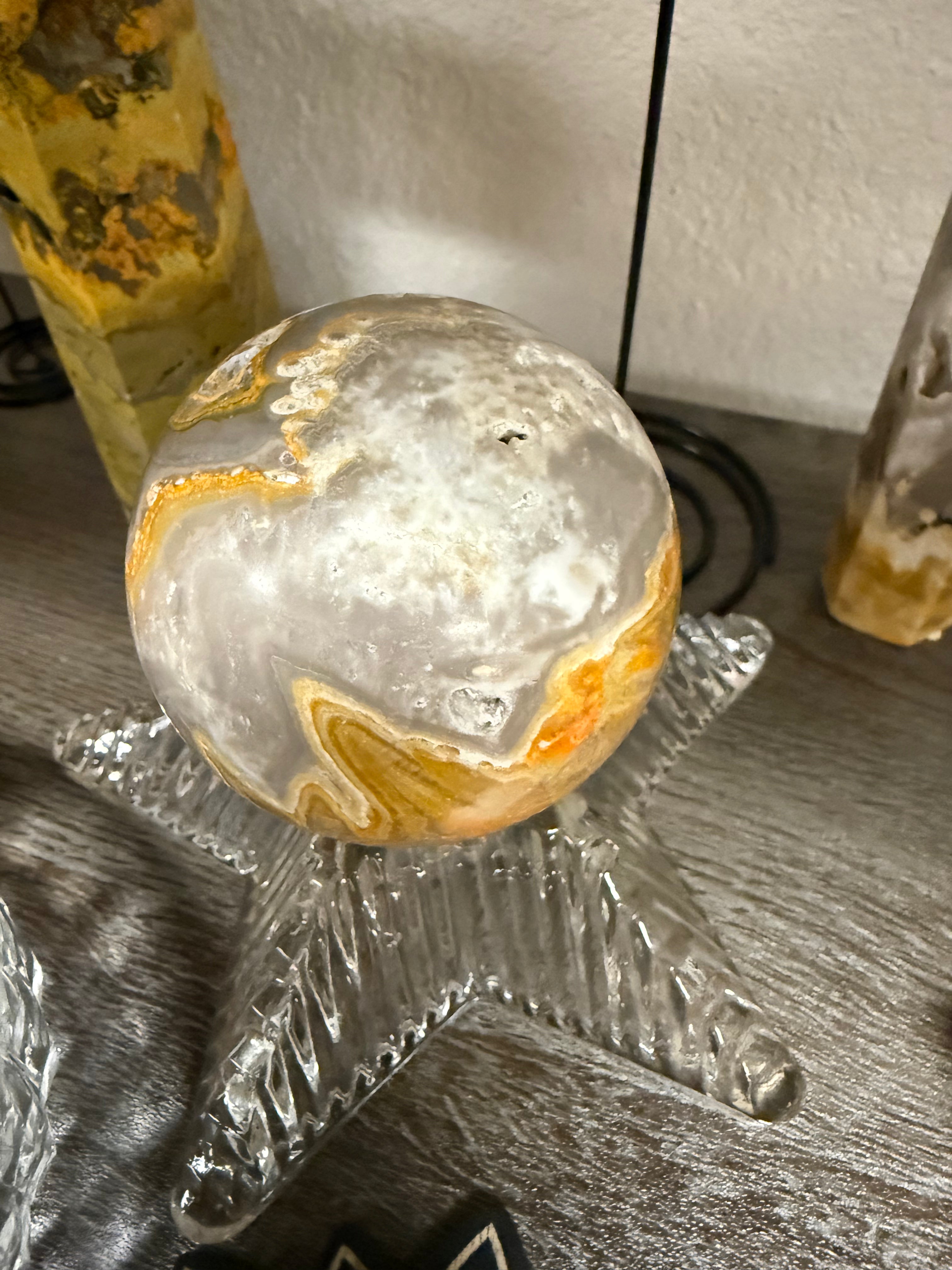 Bumblebee Jasper Crystal Sphere