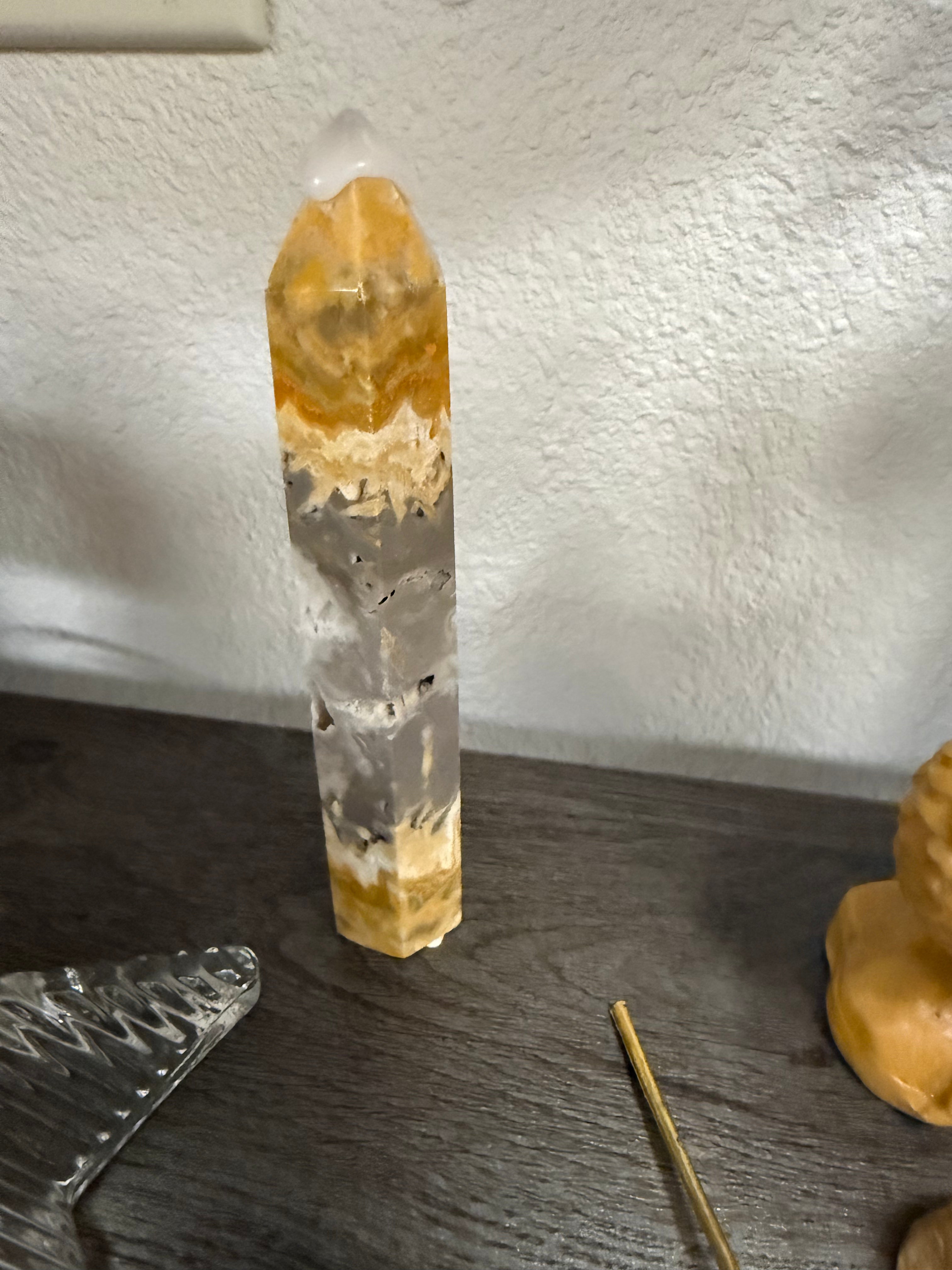 Bumblebee Jasper Crystal Tower