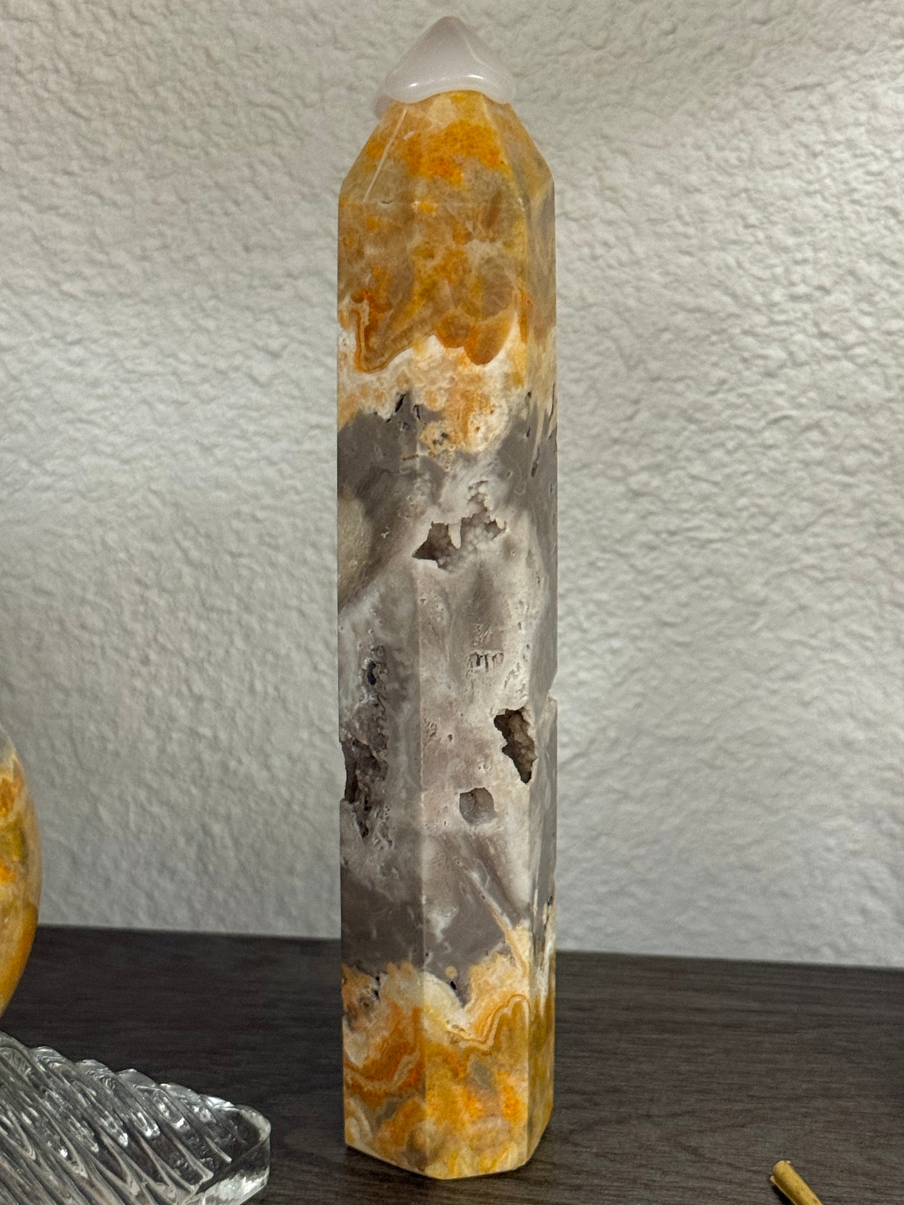 Bumblebee Jasper Crystal Tower