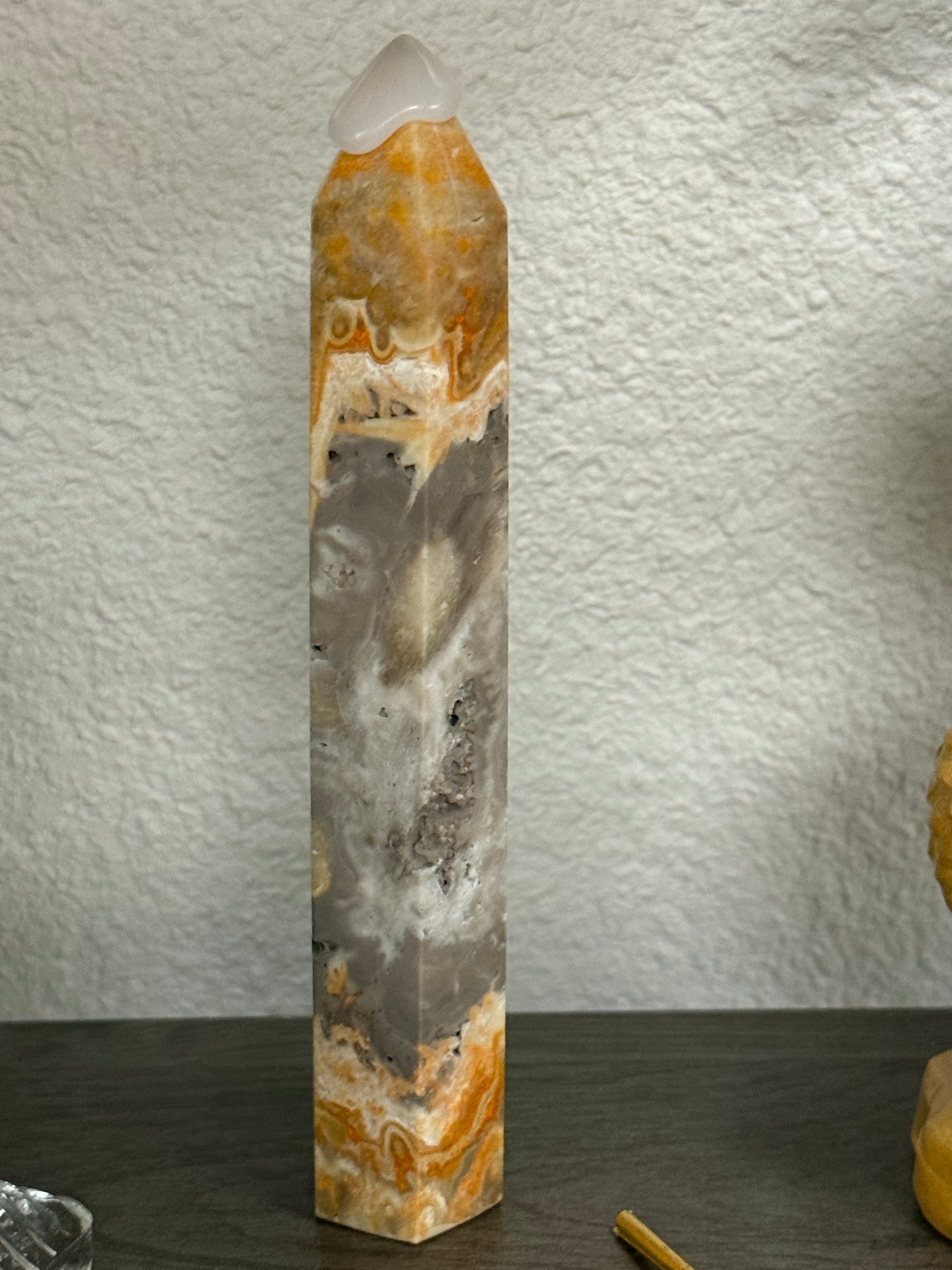 Bumblebee Jasper Crystal Tower