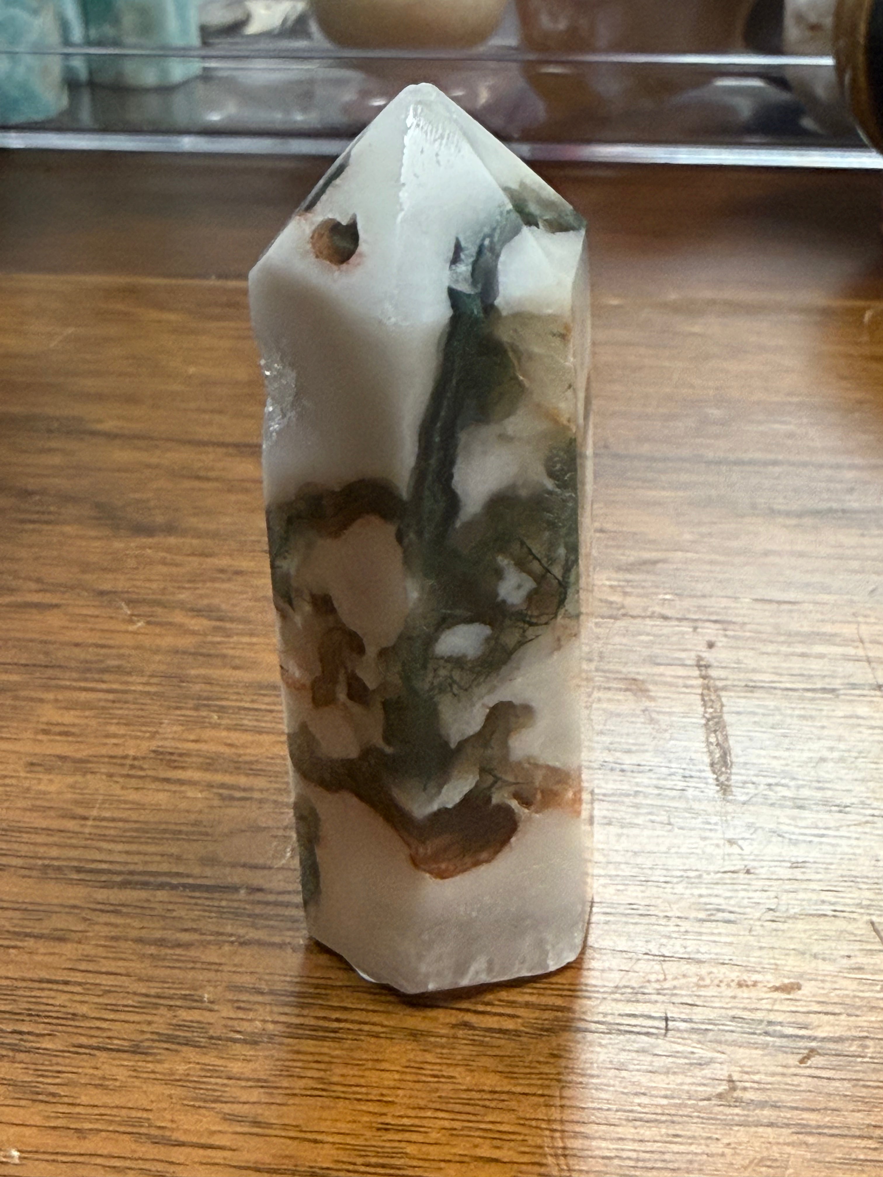 Tree Agate Crystal Tower