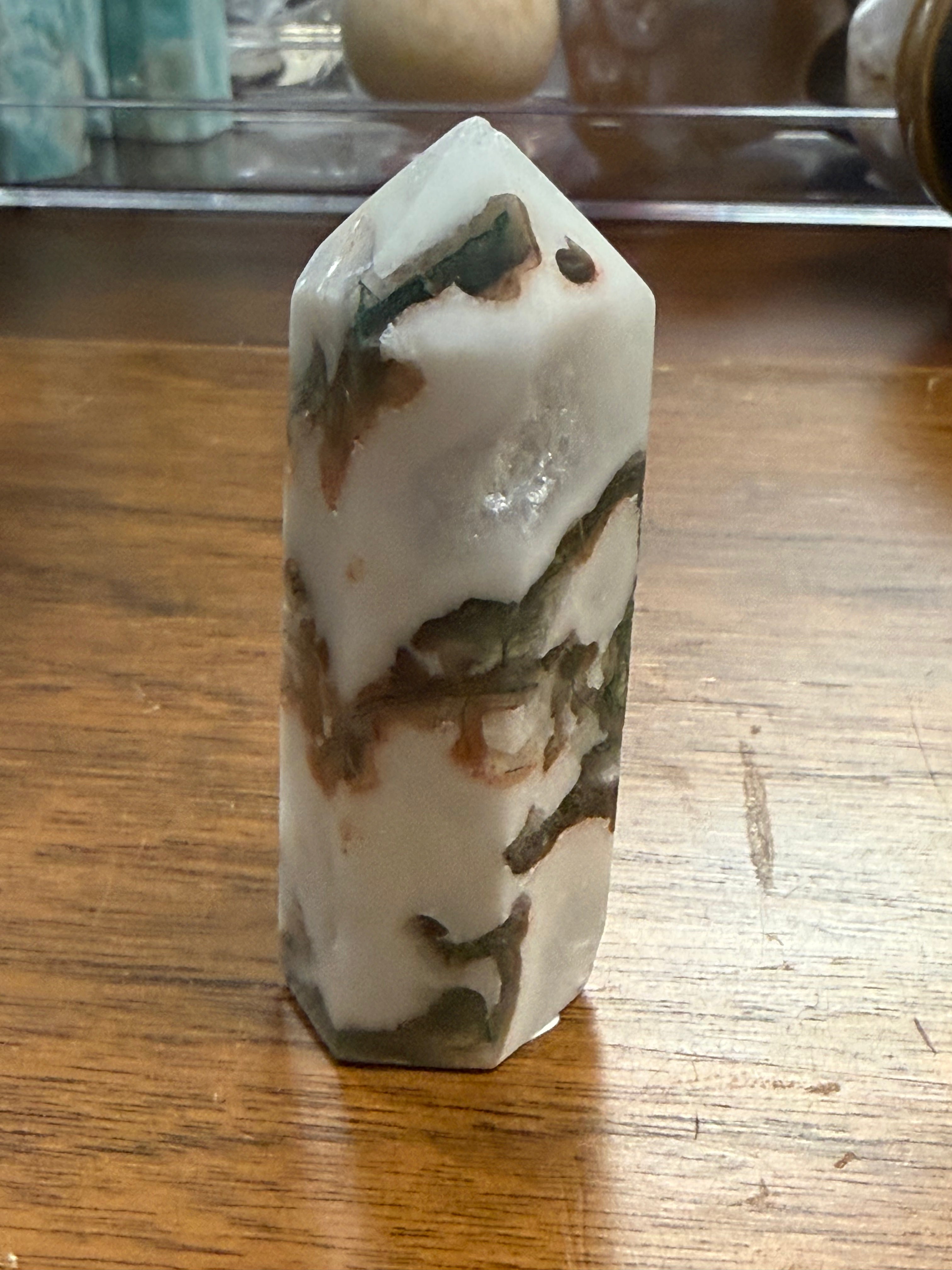 Tree Agate Crystal Tower