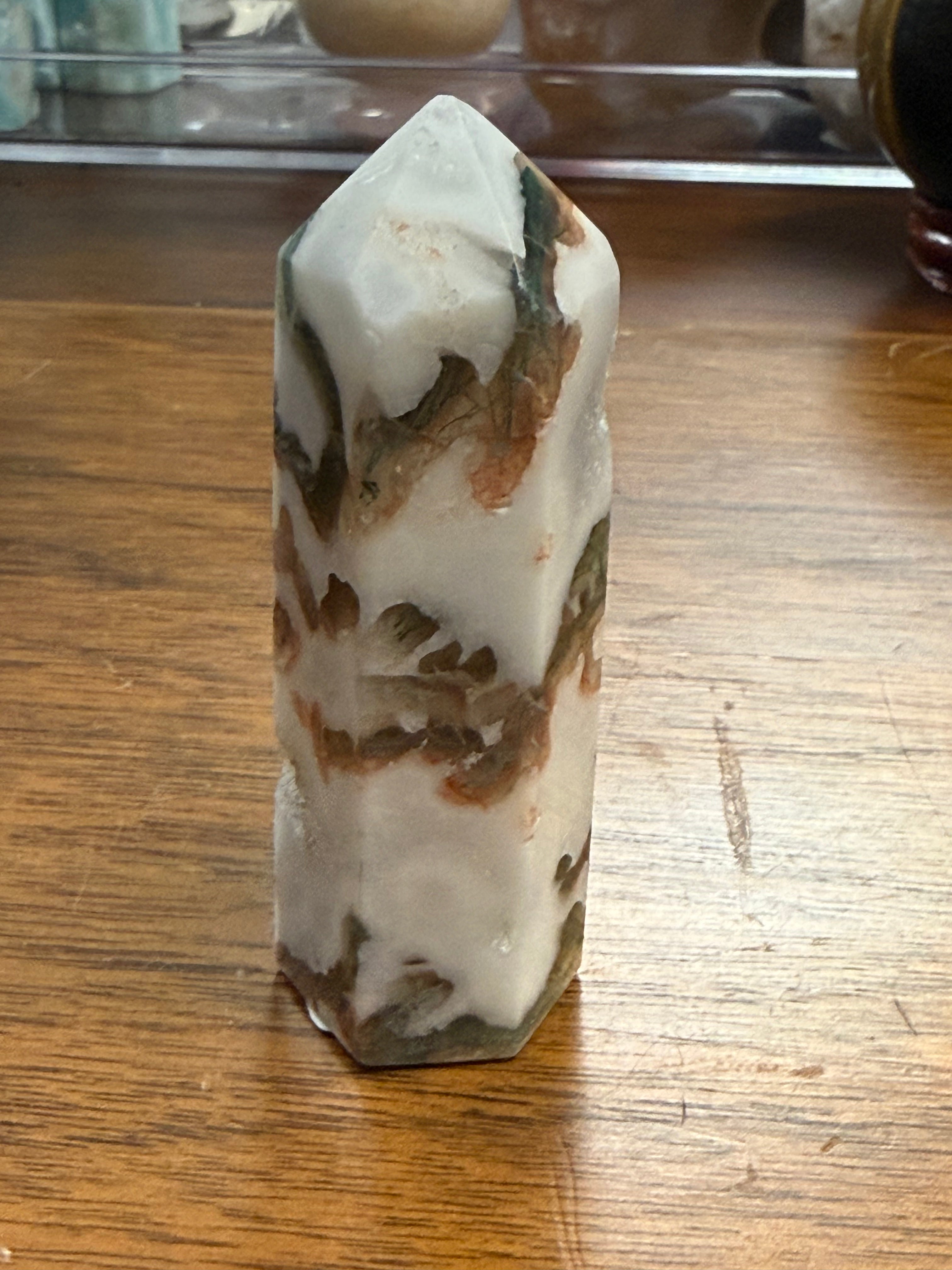 Tree Agate Crystal Tower