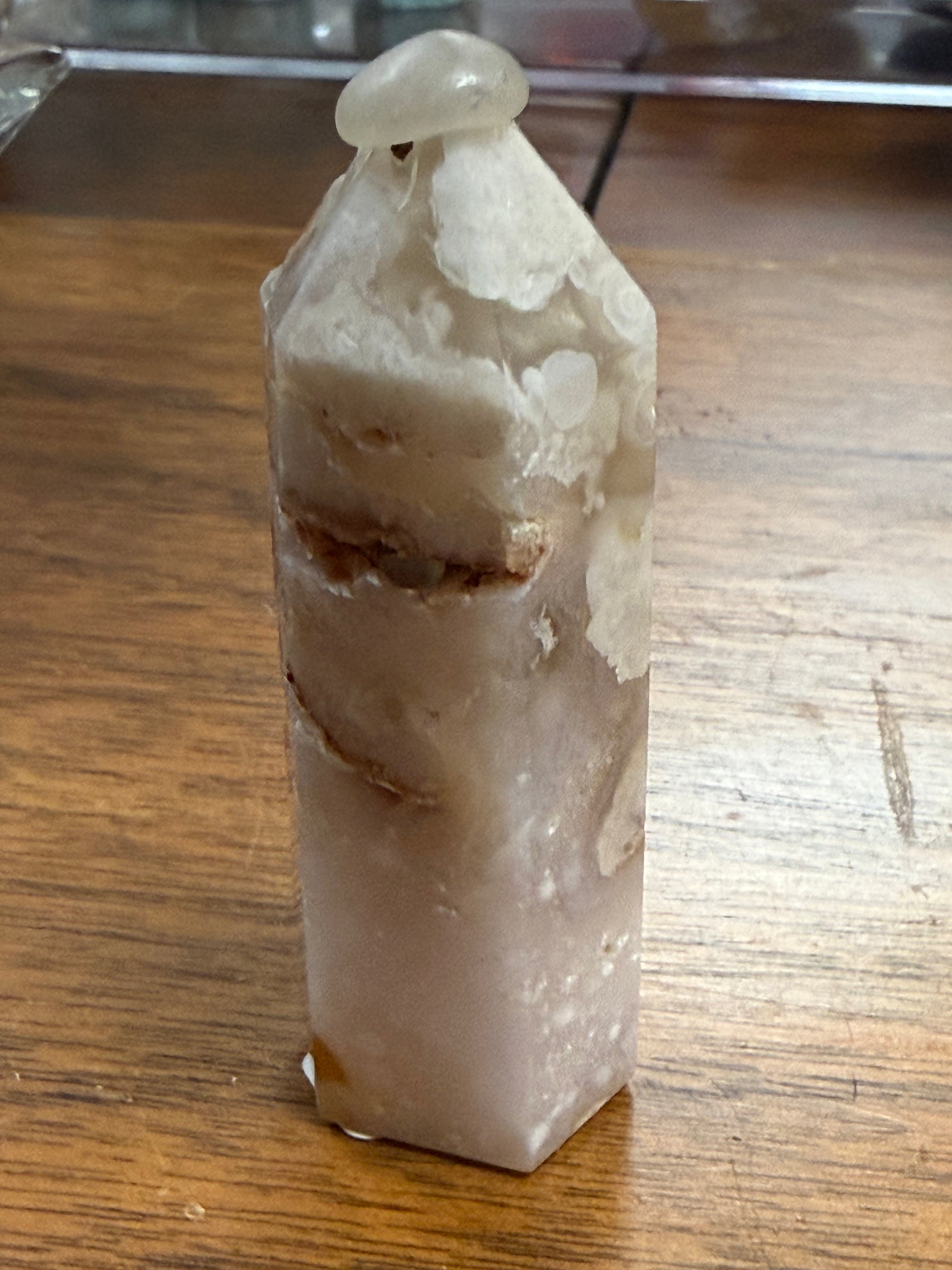 Flower Agate Crystal Tower