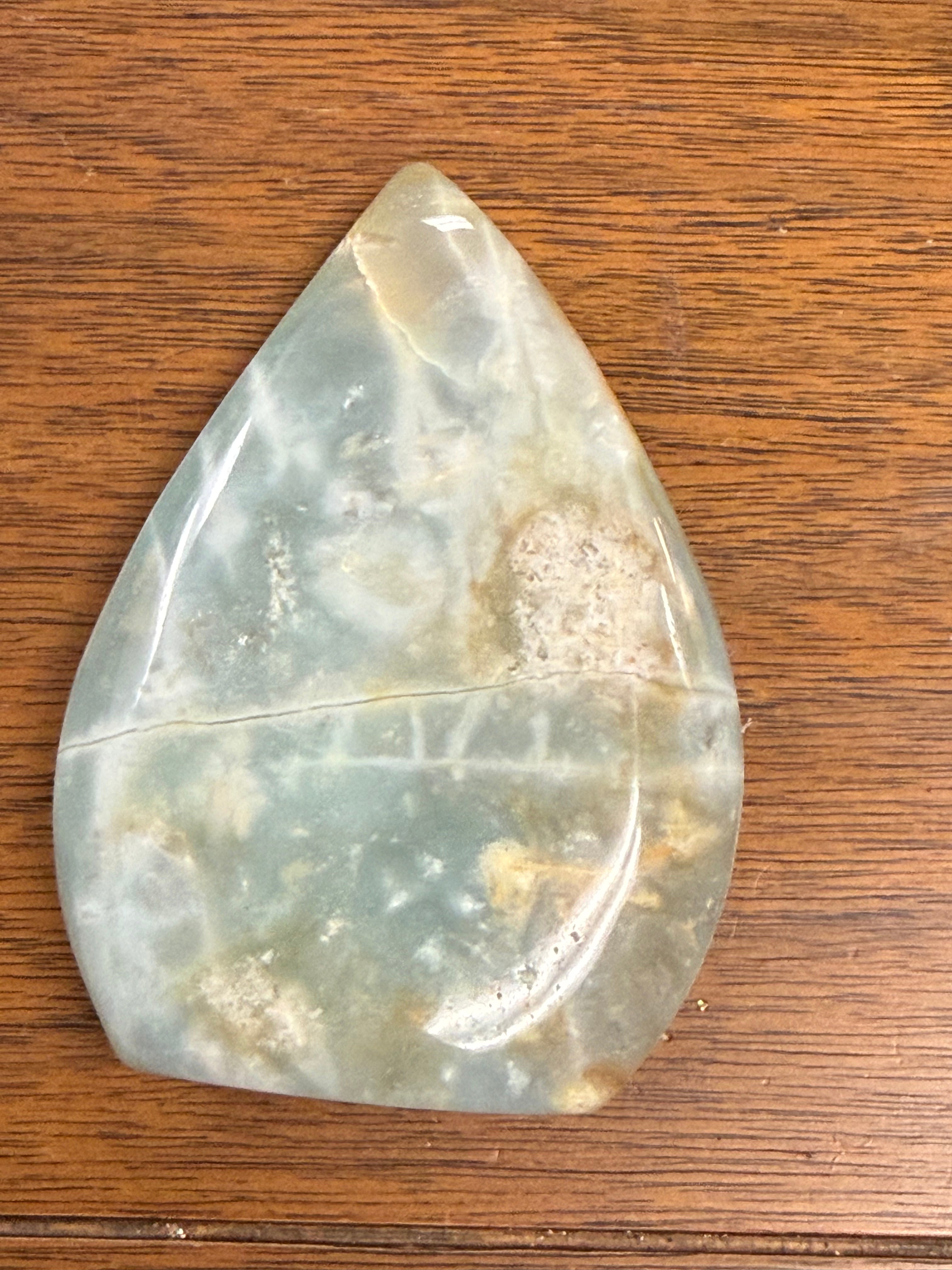 Ocean Jasper Pear Cabachon Crystal