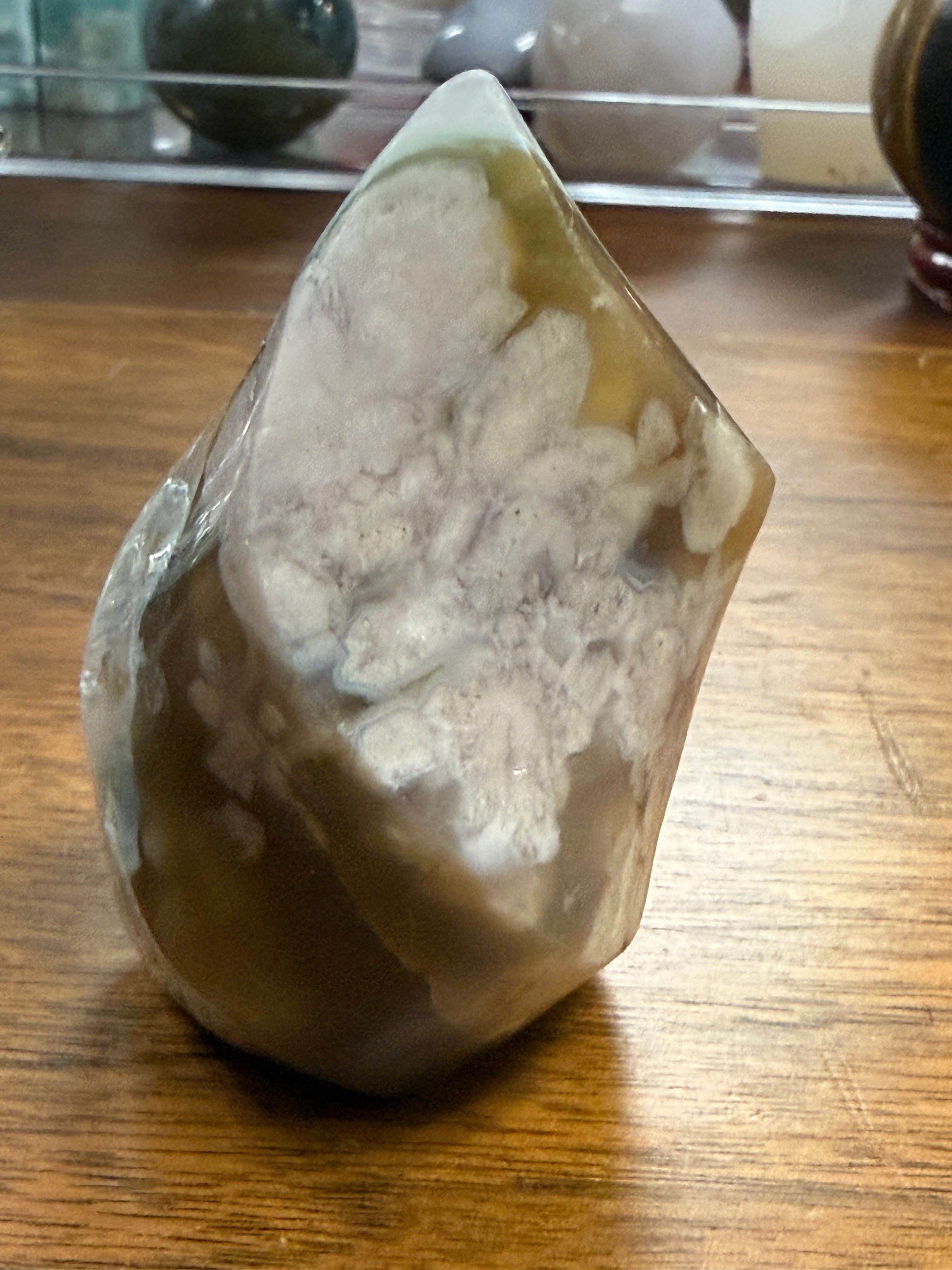Flower Agate Crystal Flames