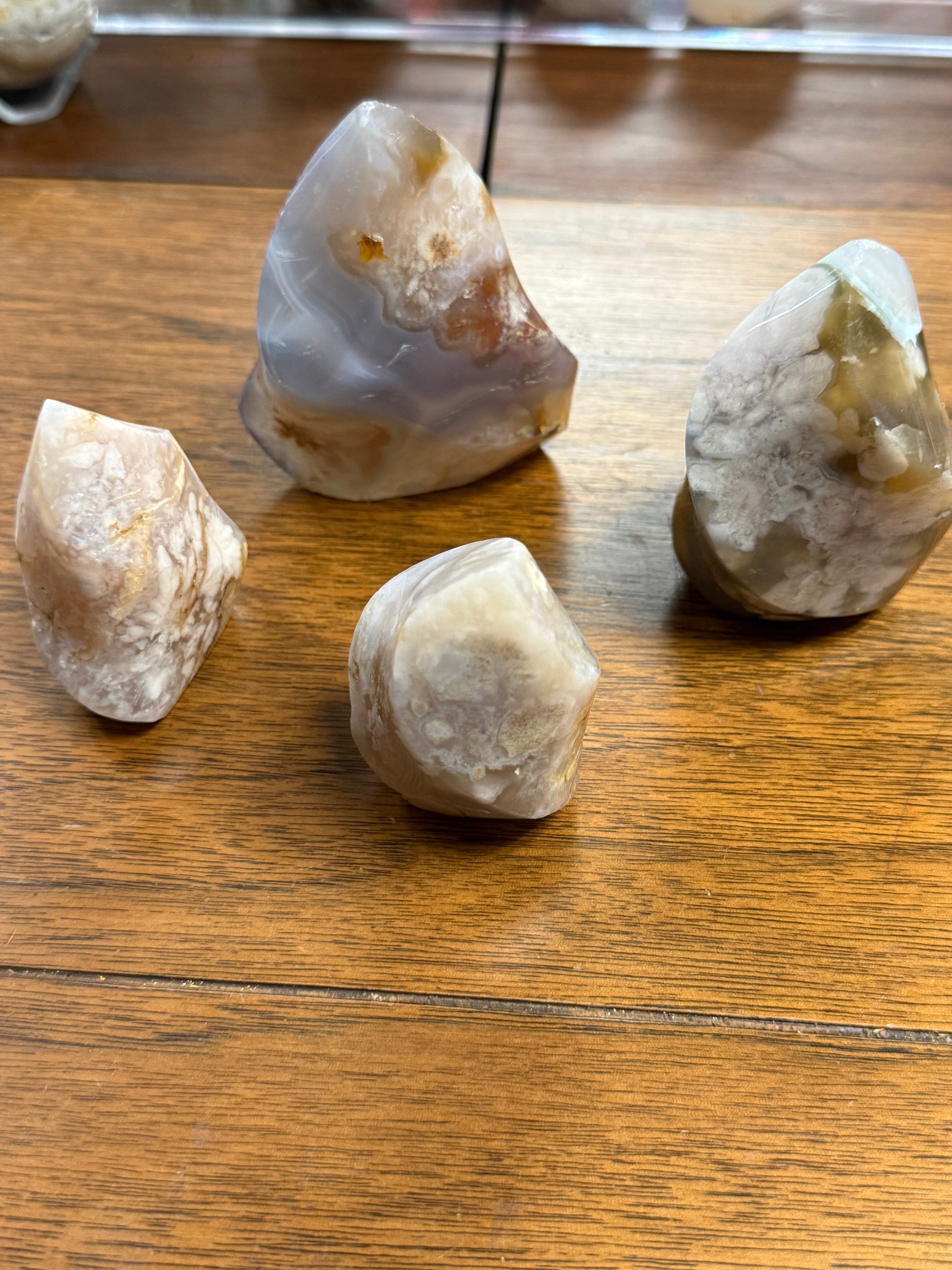 Flower Agate Crystal Flames