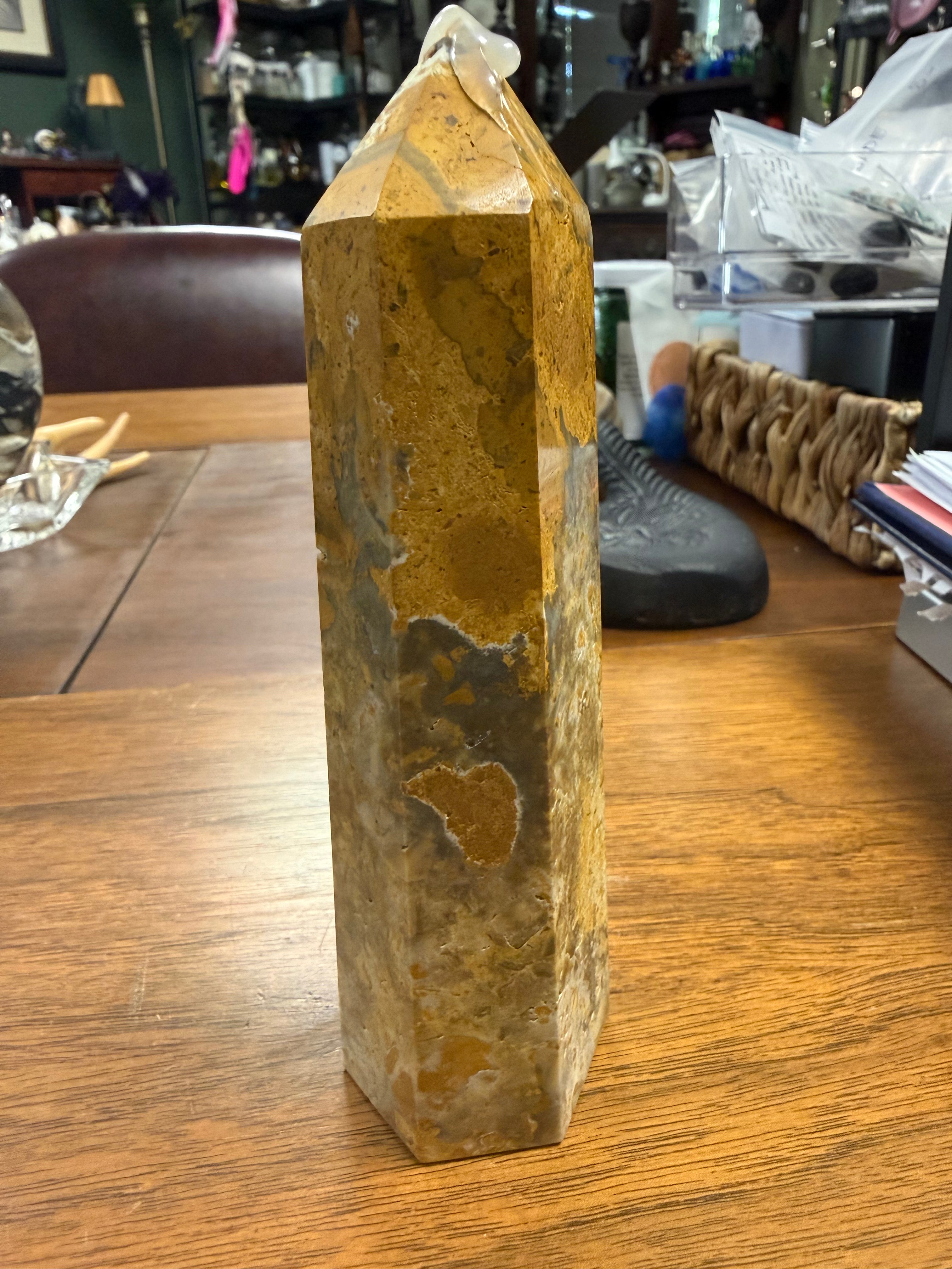 Money Agate Crystal Tower