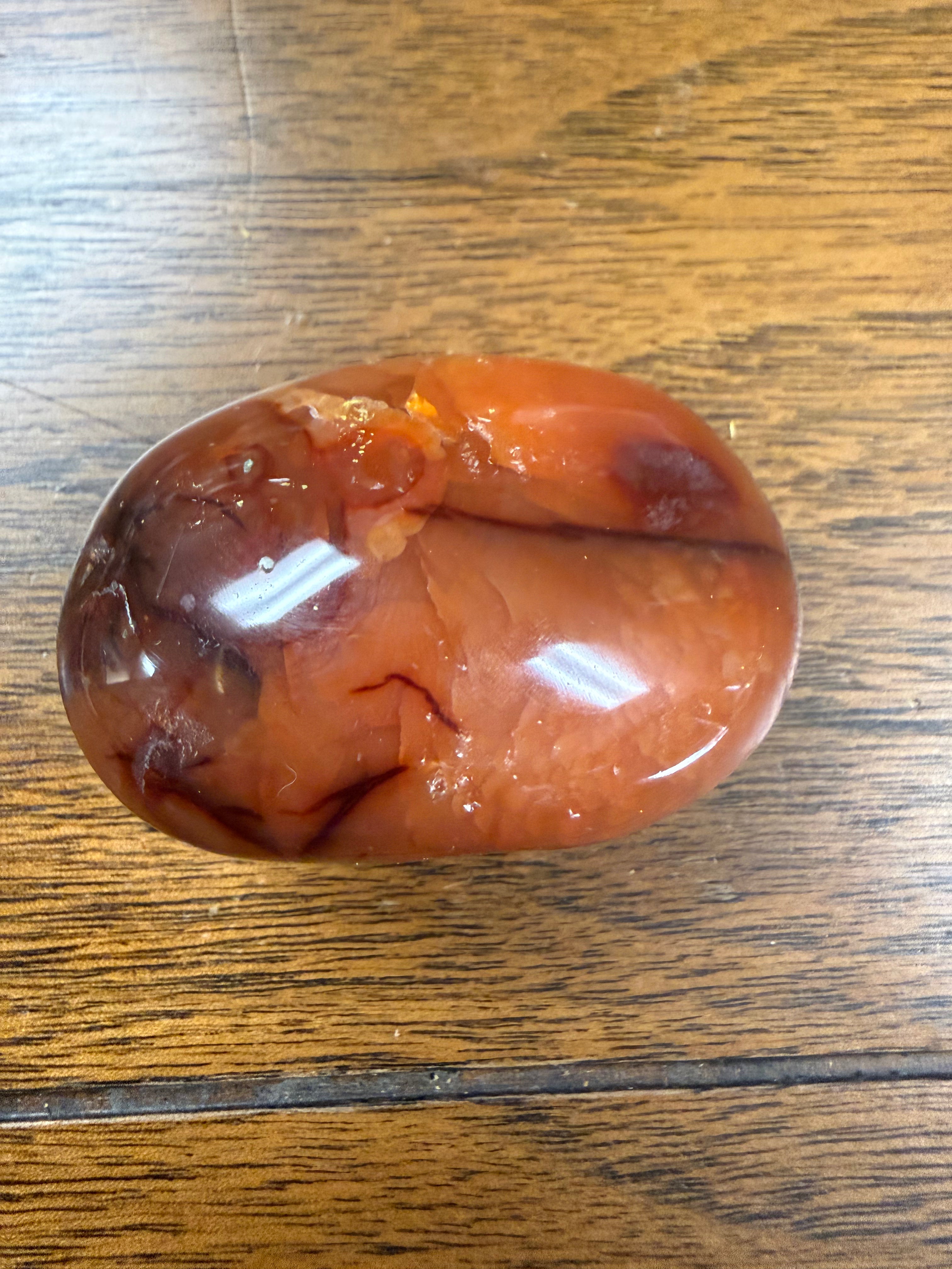 Carnelian Palm Stone