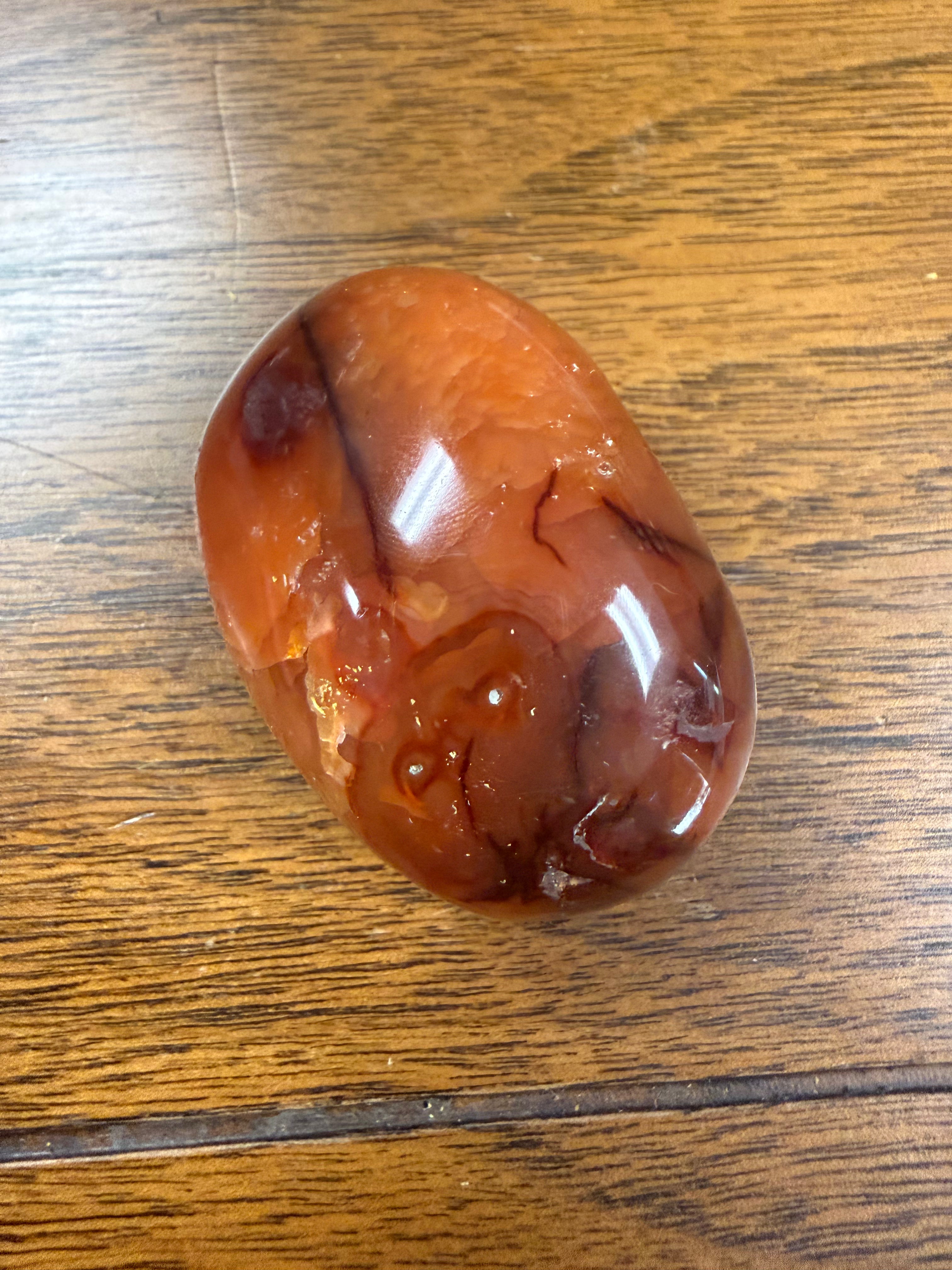 Carnelian Palm Stone