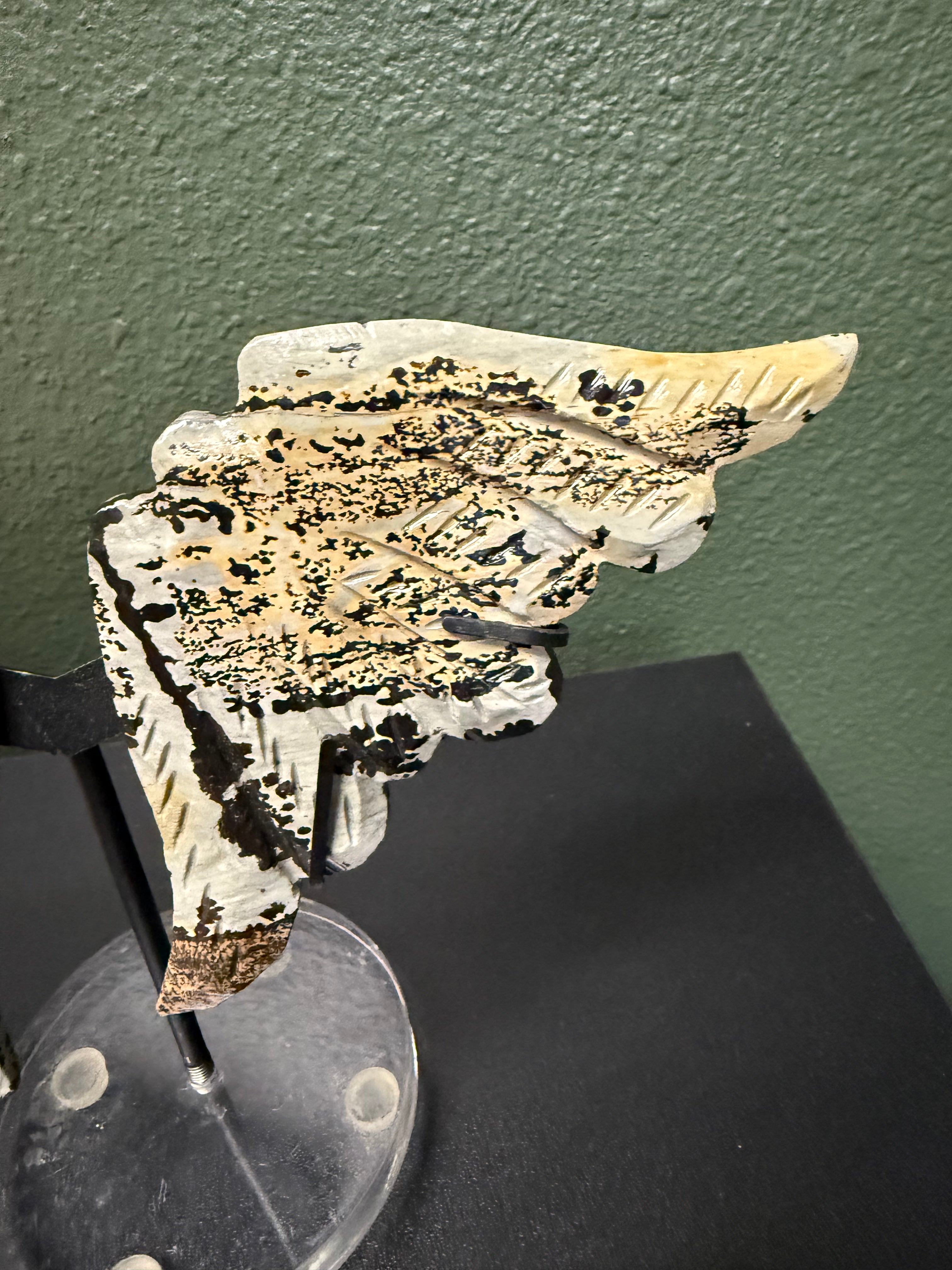 Ocean Jasper Angel Wings with Stand