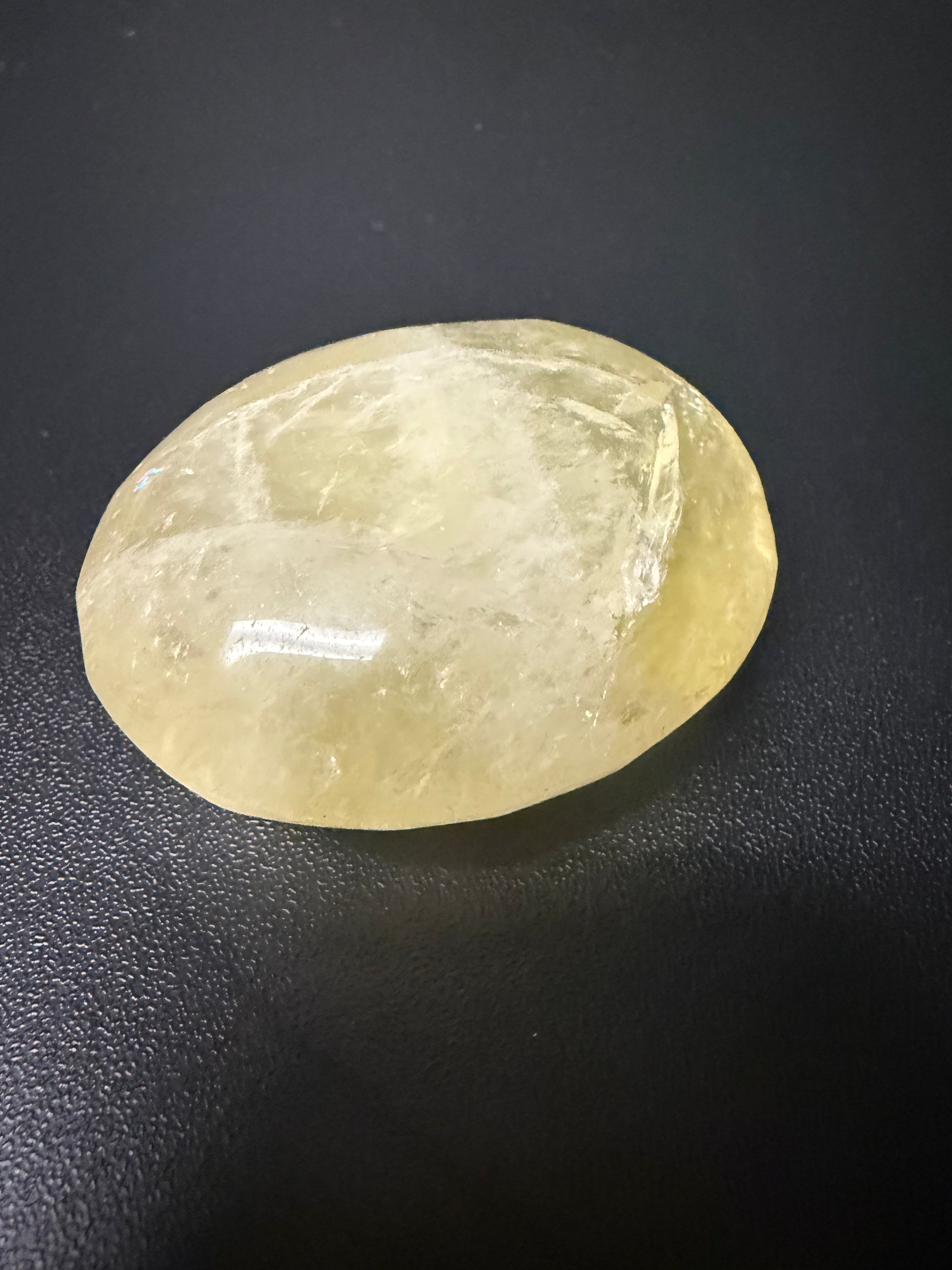 Citrine Quartz Palm Stone