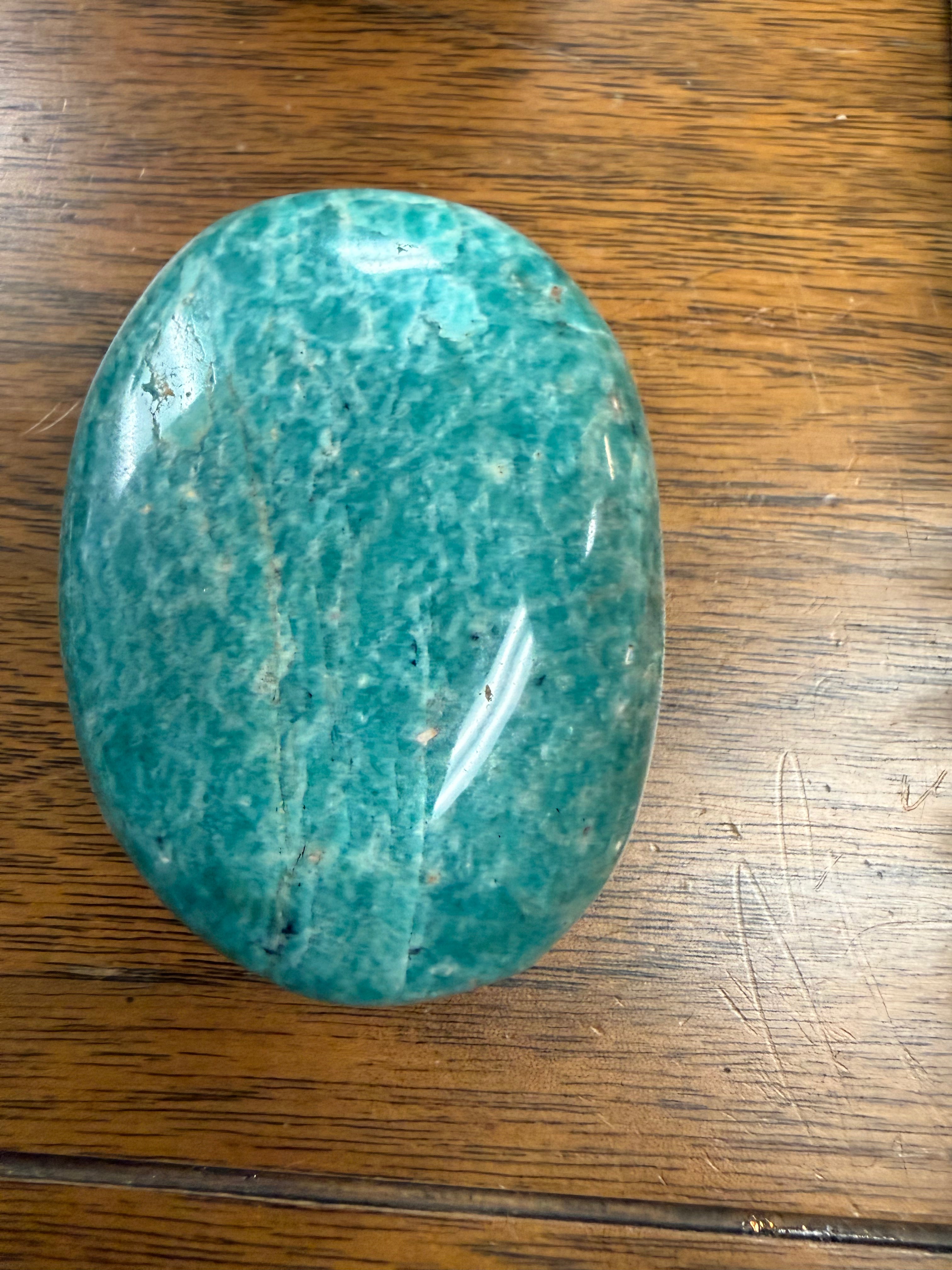 Amazonite Palm Stone