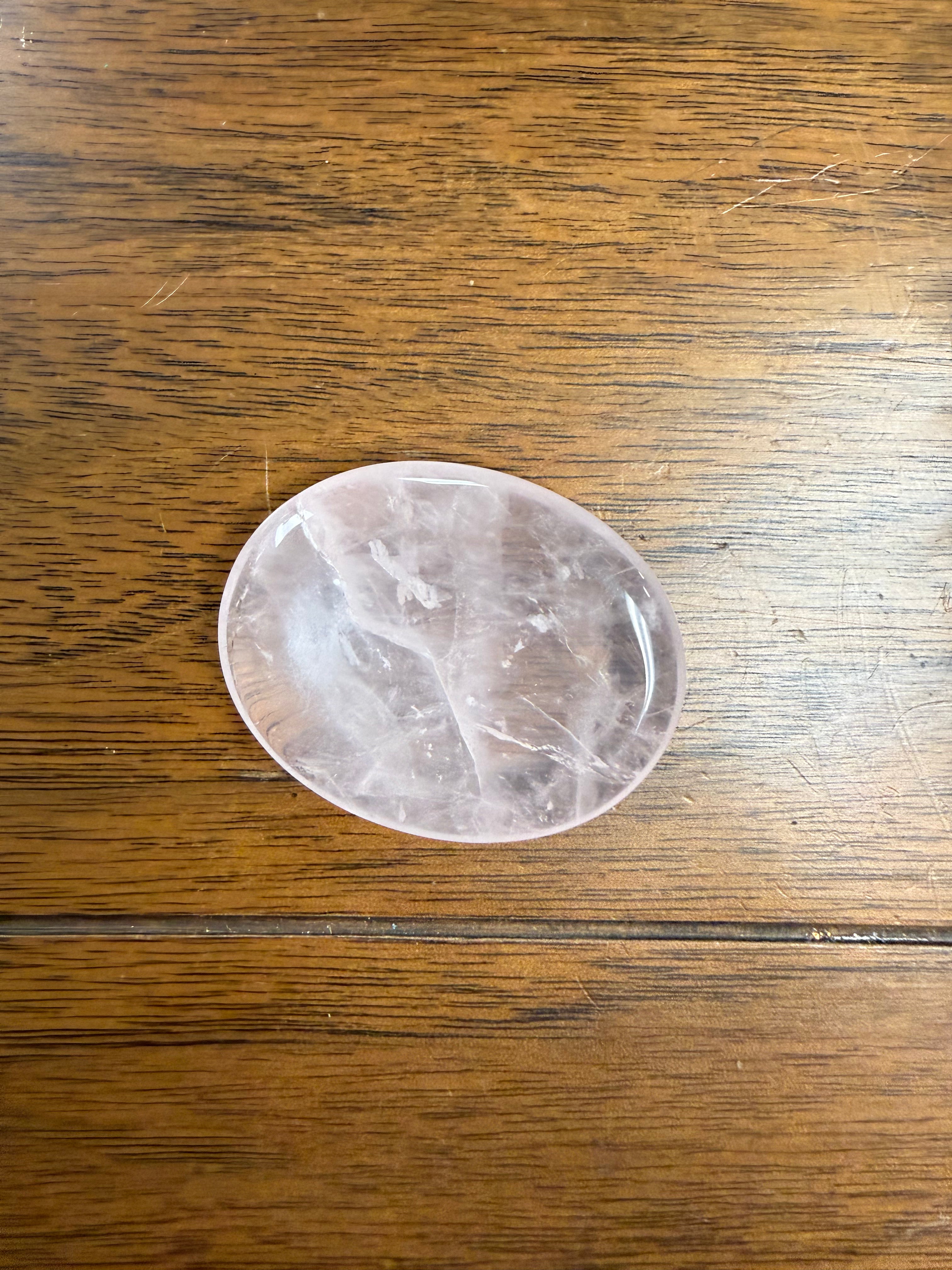 Rose Quartz Worry Stone