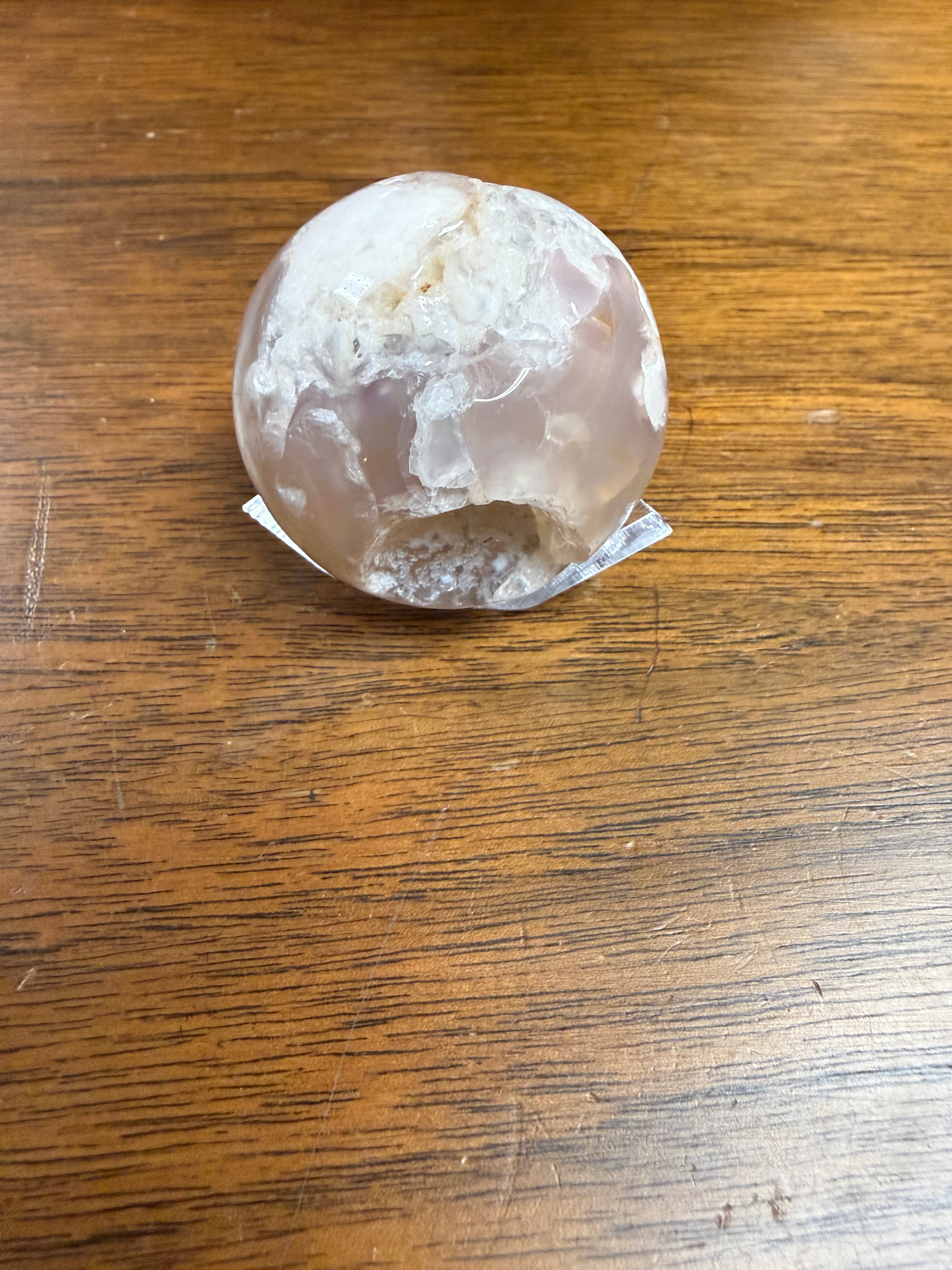 Cherry Blossom Druzy Sphere