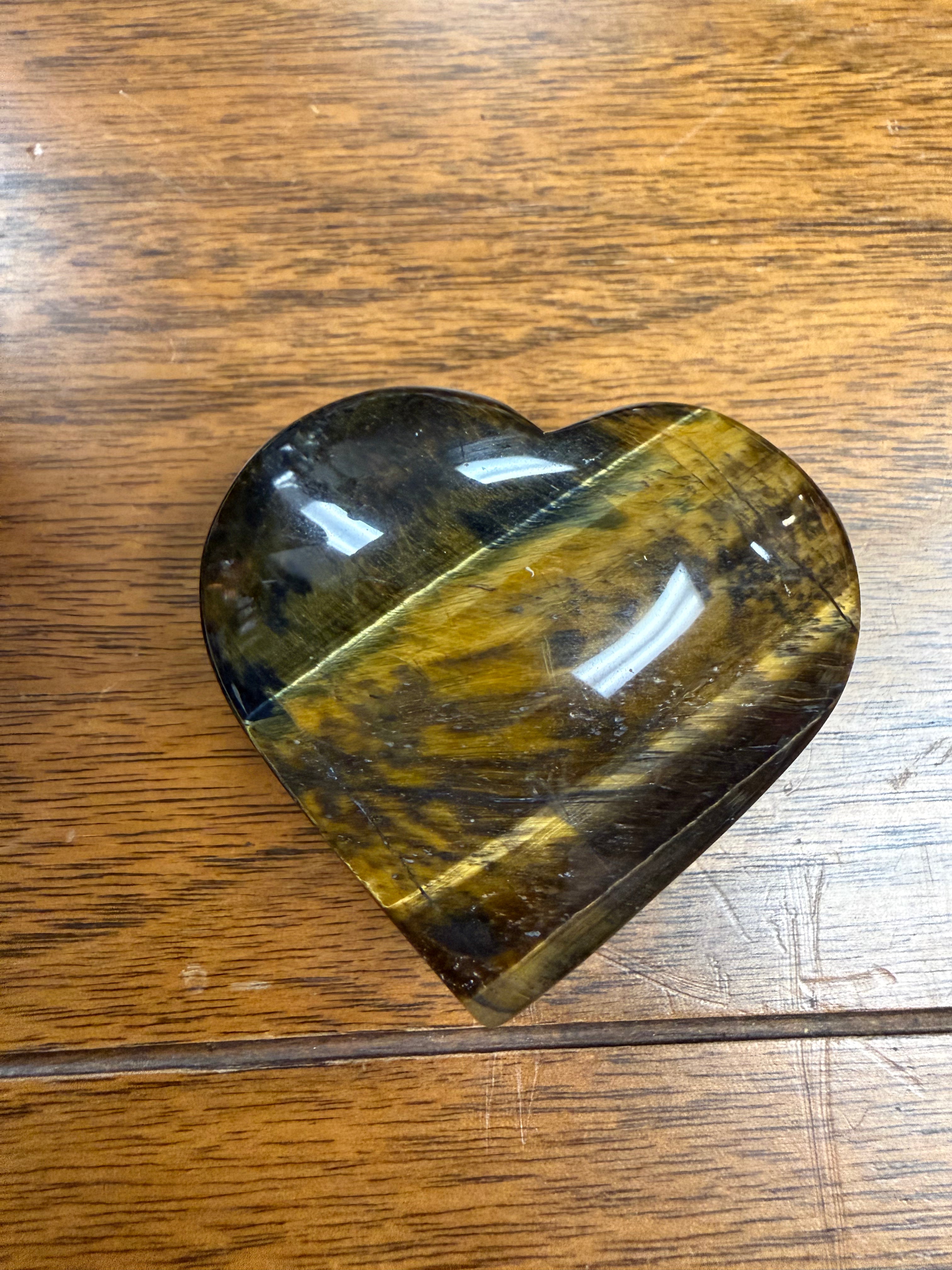 Tiger’s Eye Heart-Shaped Crystal