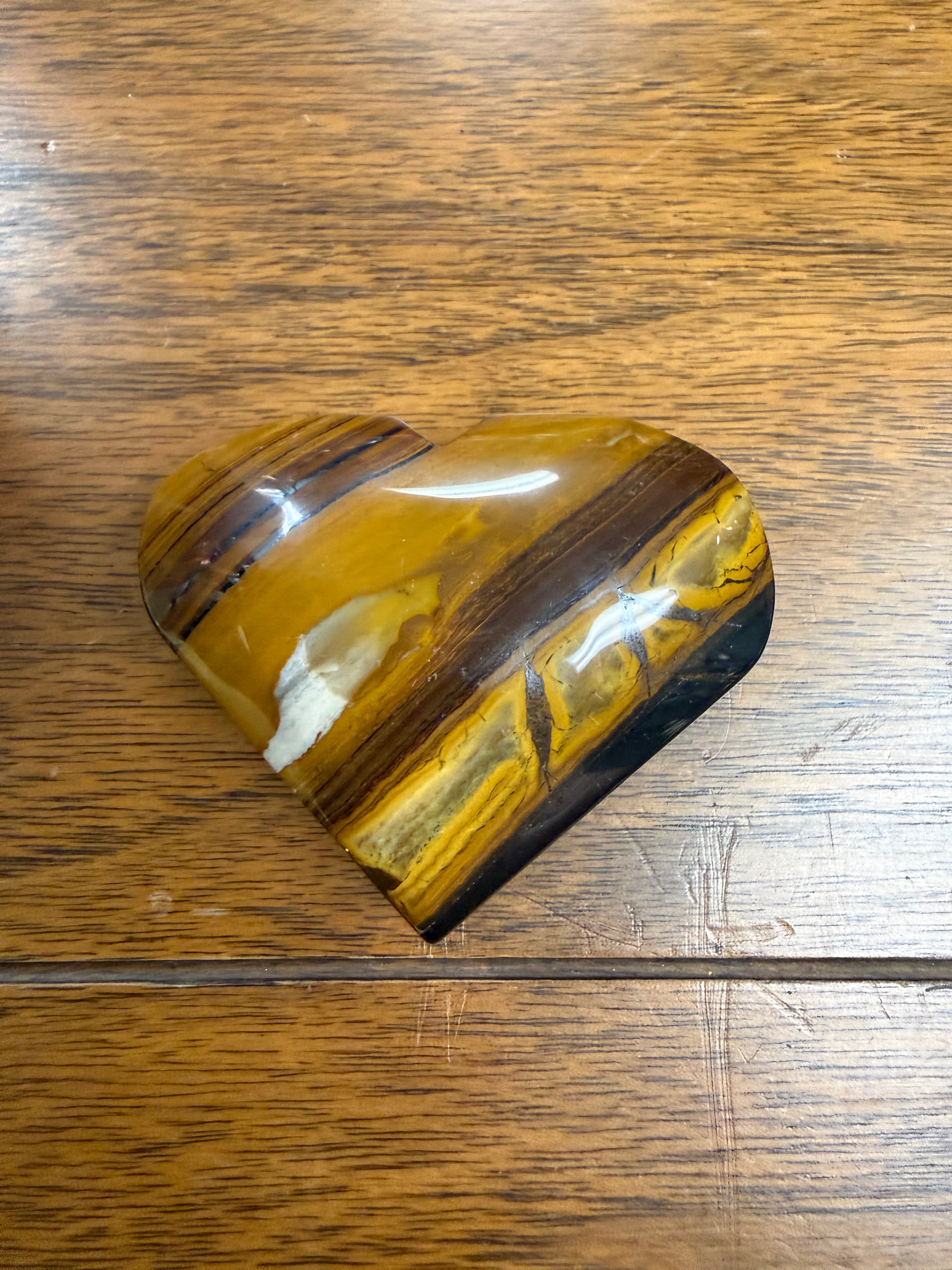 Tiger’s Eye Heart-Shaped Crystal
