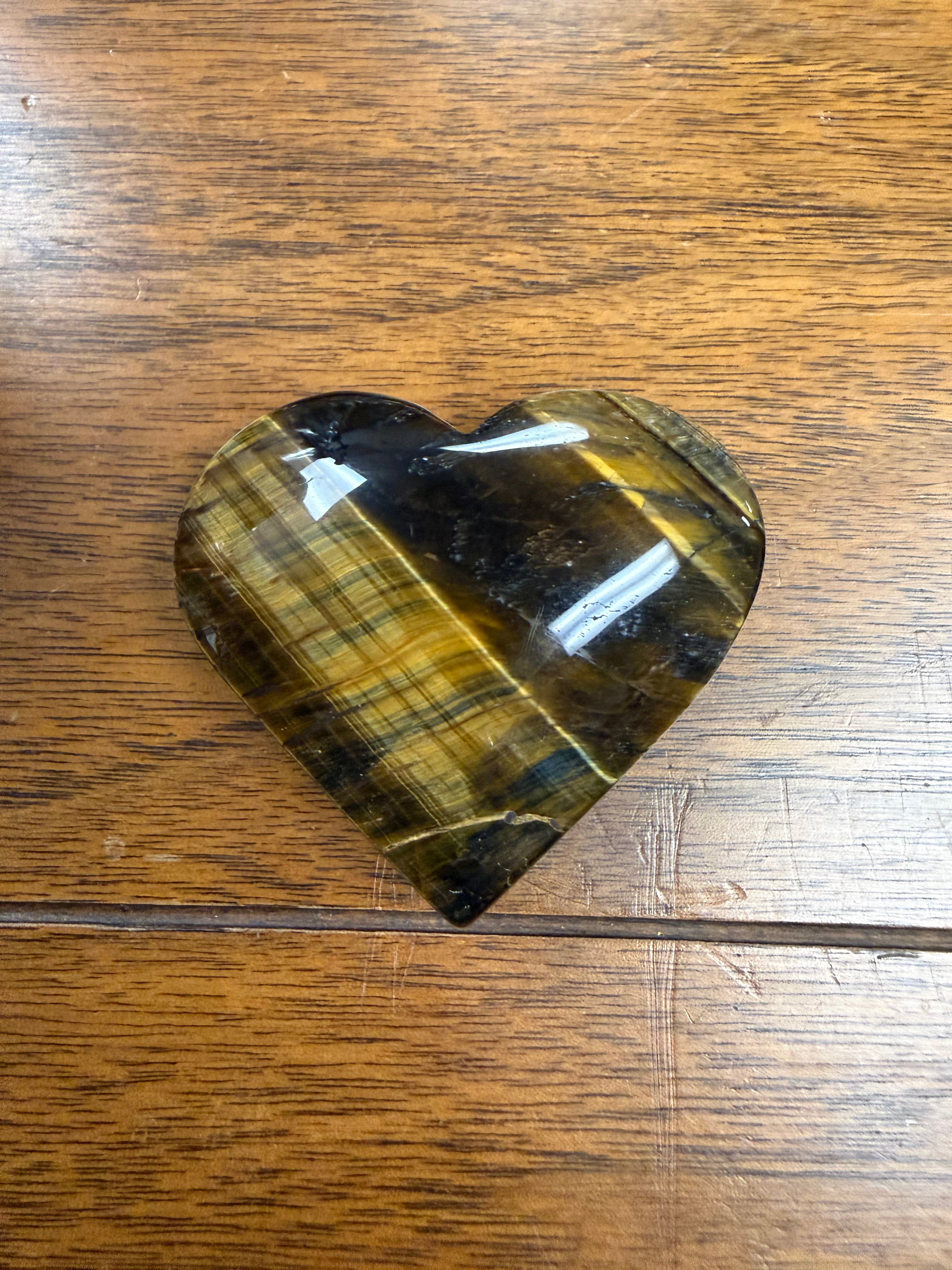 Tiger’s Eye Heart-Shaped Crystal