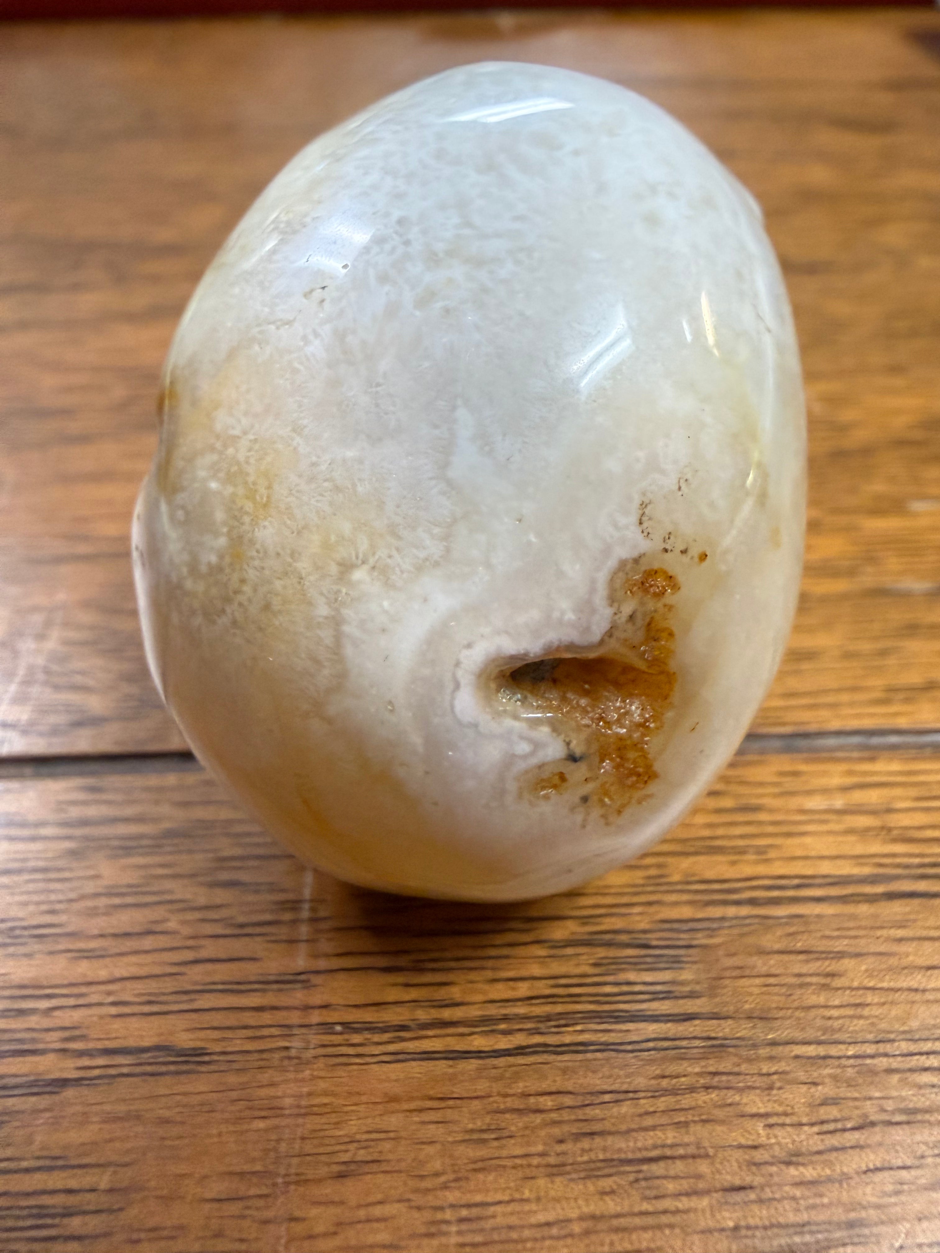 Sakura Agate Crystal Skull