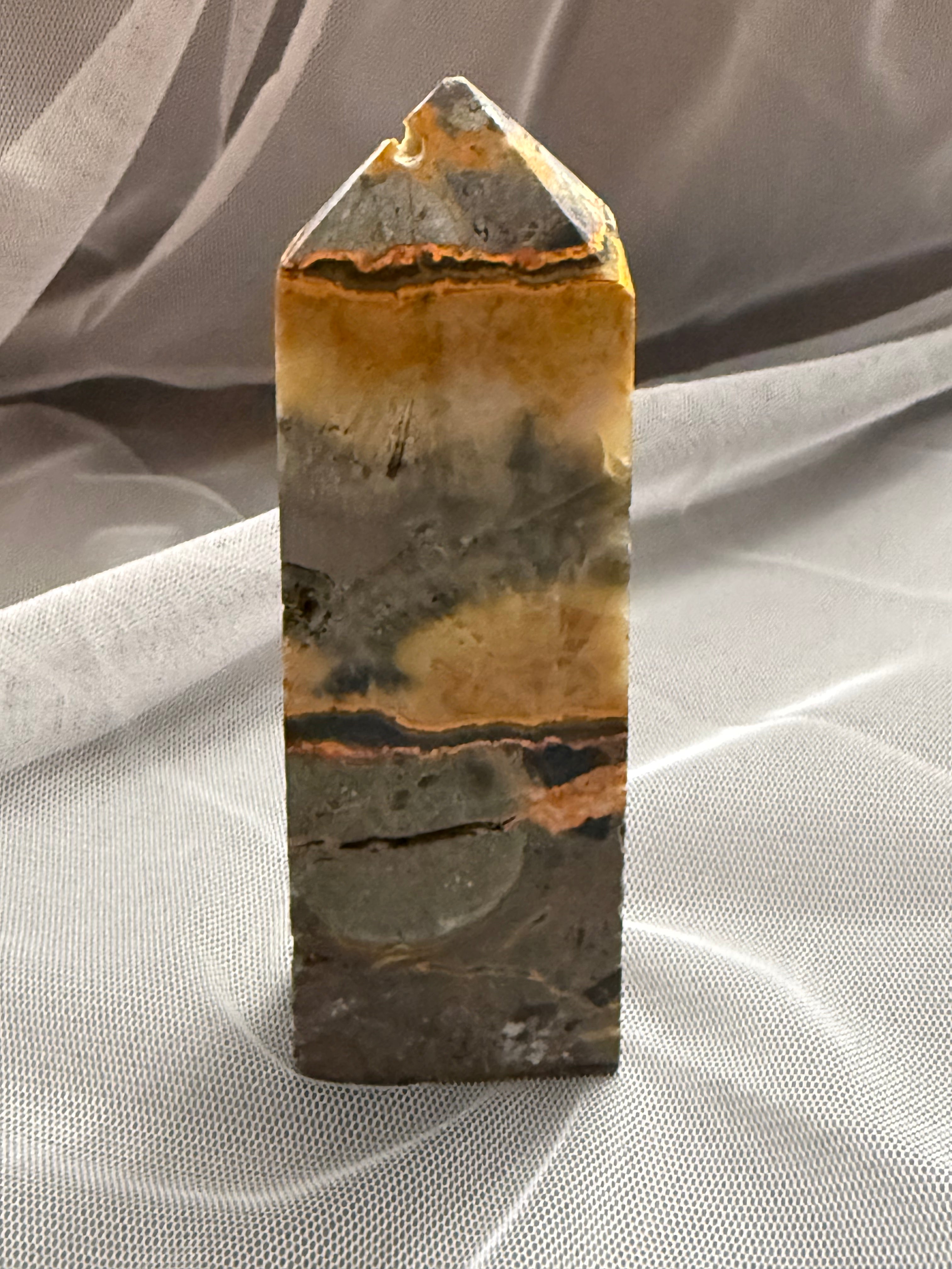 Bumblebee Jasper Crystal Tower